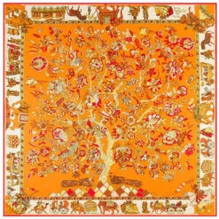 Bandana Arbre Enchanté -RoyalBandana Shop Bandana Arbre Enchante orange