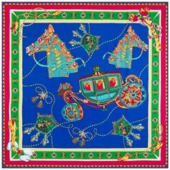 Bandana Carrosse Enchanté -RoyalBandana Shop Bandana Carrosse Enchante bleu