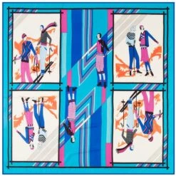 Bandana Châle -RoyalBandana Shop Bandana Chale bleu