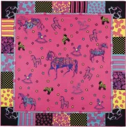 Bandana Cheval à Bascule -RoyalBandana Shop Bandana Cheval a Bascule rose