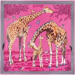 Bandana Famille Girafe -RoyalBandana Shop Bandana Famille Girafe rose