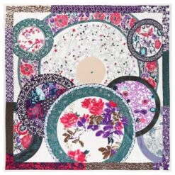 Bandana Fleuri Harmonieux 9 Bandana Fleuri Harmonieux -RoyalBandana Shop Bandana Fleuri Harmonieux gris