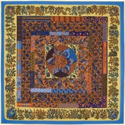Bandana Labyrinthe Fleurit -RoyalBandana Shop Bandana Labyrinthe Fleurit jaune
