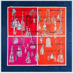 Bandana Nœuds & Pompons -RoyalBandana Shop Bandana Noeuds Pompons orange