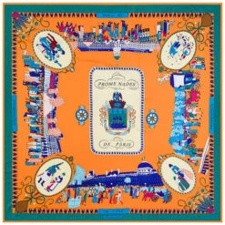 Bandana Promenade De Paris -RoyalBandana Shop Bandana Promenade de Paris orange
