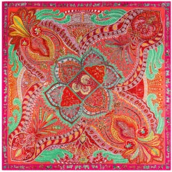 Bandana Rêve Fleuri -RoyalBandana Shop Bandana Reve Fleuri orange