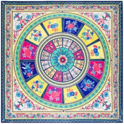 Bandana Roue Fleurie -RoyalBandana Shop Bandana Roue Fleurie blanc