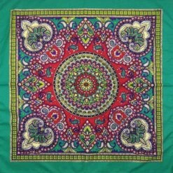 Bandana Motif Indien Vert | RoyalBandana -RoyalBandana Shop BandanahommeMotifIndienvert