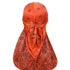 Durag Bandana | RoyalBandana -RoyalBandana Shop Durag Bandana orange