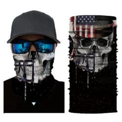 Bandana Tête De Mort Oncle Sam | RoyalBandana -RoyalBandana Shop bandanaTetedemortonclesamensemble