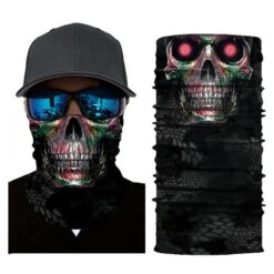 Bandana Tête De Mort Regard Perçant | RoyalBandana -RoyalBandana Shop bandanaTetedemortregardpercantensemble
