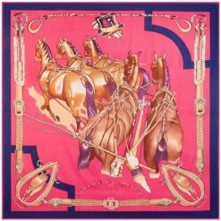 Bandana Chevaux Majestueux | RoyalBandana -RoyalBandana Shop bandanachevauxmajestueuxrose
