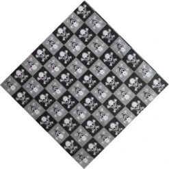 Bandana Échiquier Tête De Mort | RoyalBandana