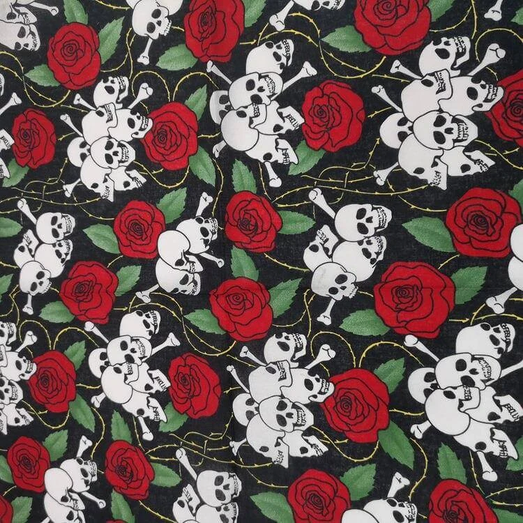 Bandana Rose Mortelle | RoyalBandana 3 Bandana Rose Mortelle | RoyalBandana – Image 3