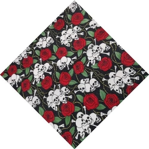 Bandana Rose Mortelle | RoyalBandana 1 Bandana Rose Mortelle | RoyalBandana