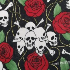 Bandana Rose Mortelle | RoyalBandana 8 Bandana Rose Mortelle | RoyalBandana -RoyalBandana Shop bandanarosemortellemotif