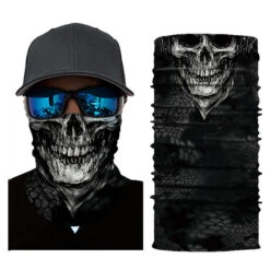 Bandana Tête De Mort Bandit | RoyalBandana -RoyalBandana Shop bandanatetedemortcarboneensemble