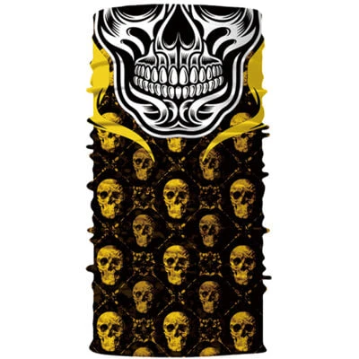 Bandana Tête De Mort Doré | RoyalBandana 1 Bandana Tête De Mort Doré | RoyalBandana