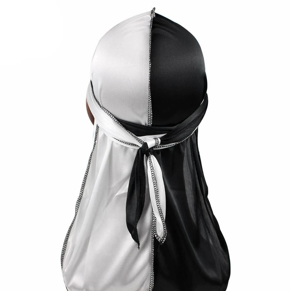 Durag Blanc Et Noir | RoyalBandana 1 Durag Blanc Et Noir | RoyalBandana