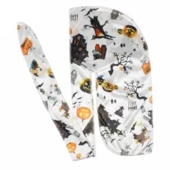 Durag Halloween | RoyalBandana -RoyalBandana Shop duraghalloweenblancqualite