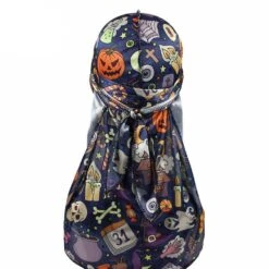 Durag Halloween | RoyalBandana -RoyalBandana Shop duraghalloweenbleu